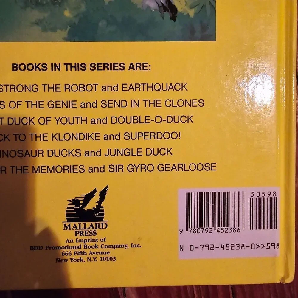 Vintage Disney Duck Tales Dinosaur Ducks and Jungle Duck Children's Book